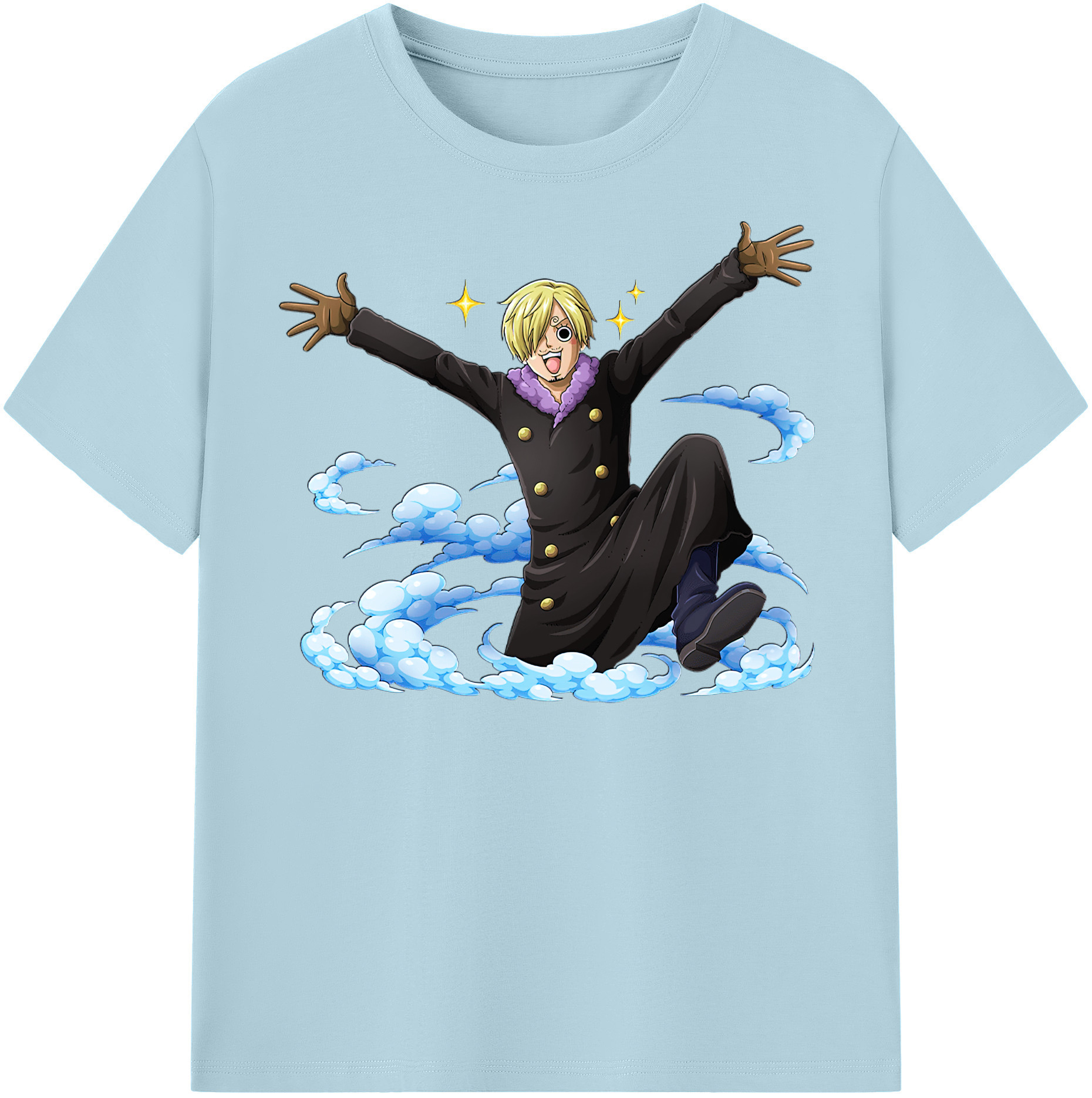 ワンピース サンジ ONE PIECE Sanji 綿100％半袖Tシャツ（フロントプリント）